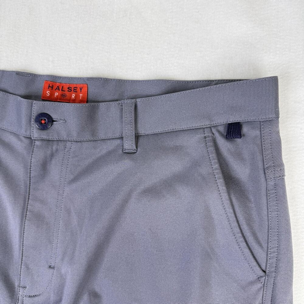 Halsey Sport Shorts Gray Chino Mens 38 Microfiber Stretch 9.5" Summer Casual